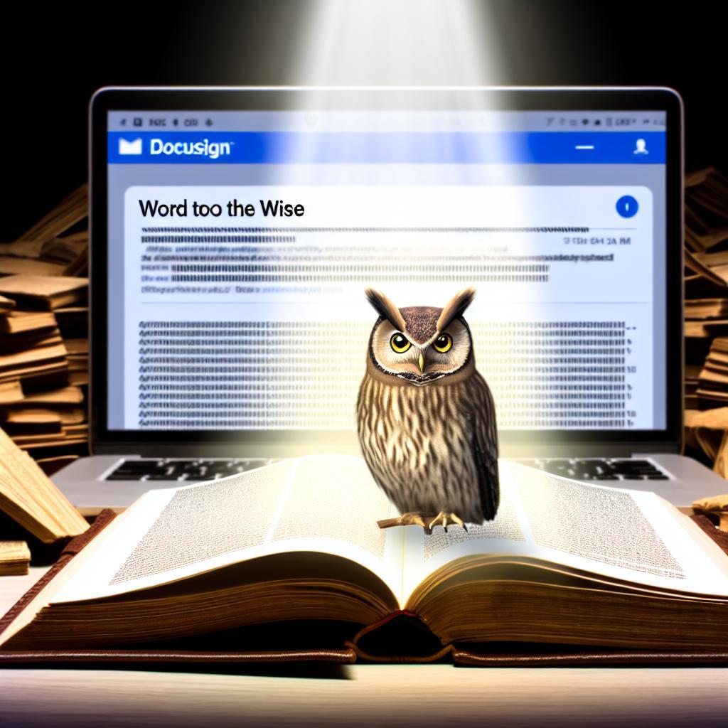 Word to the wise: Beware of fake Docusign emails