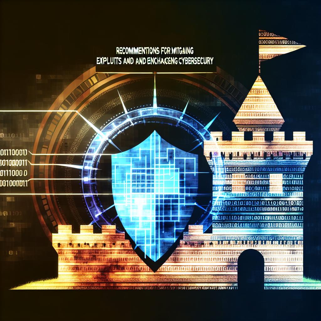 Heading 2: Recommendations for⁣ Mitigating Exploits⁢ and​ Enhancing ‍Cybersecurity