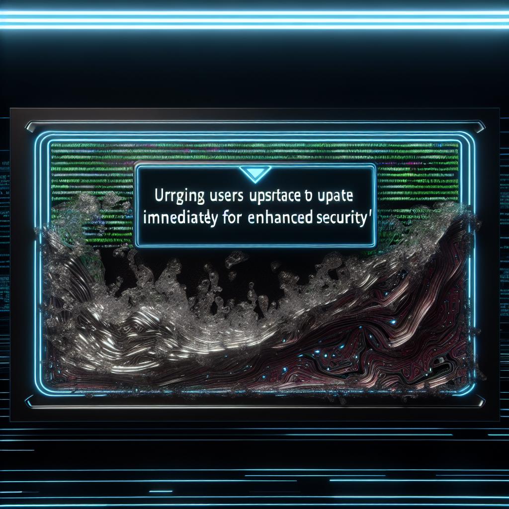 Subheading: Urging ‌Users ​to Update ⁤Immediately for Enhanced Security