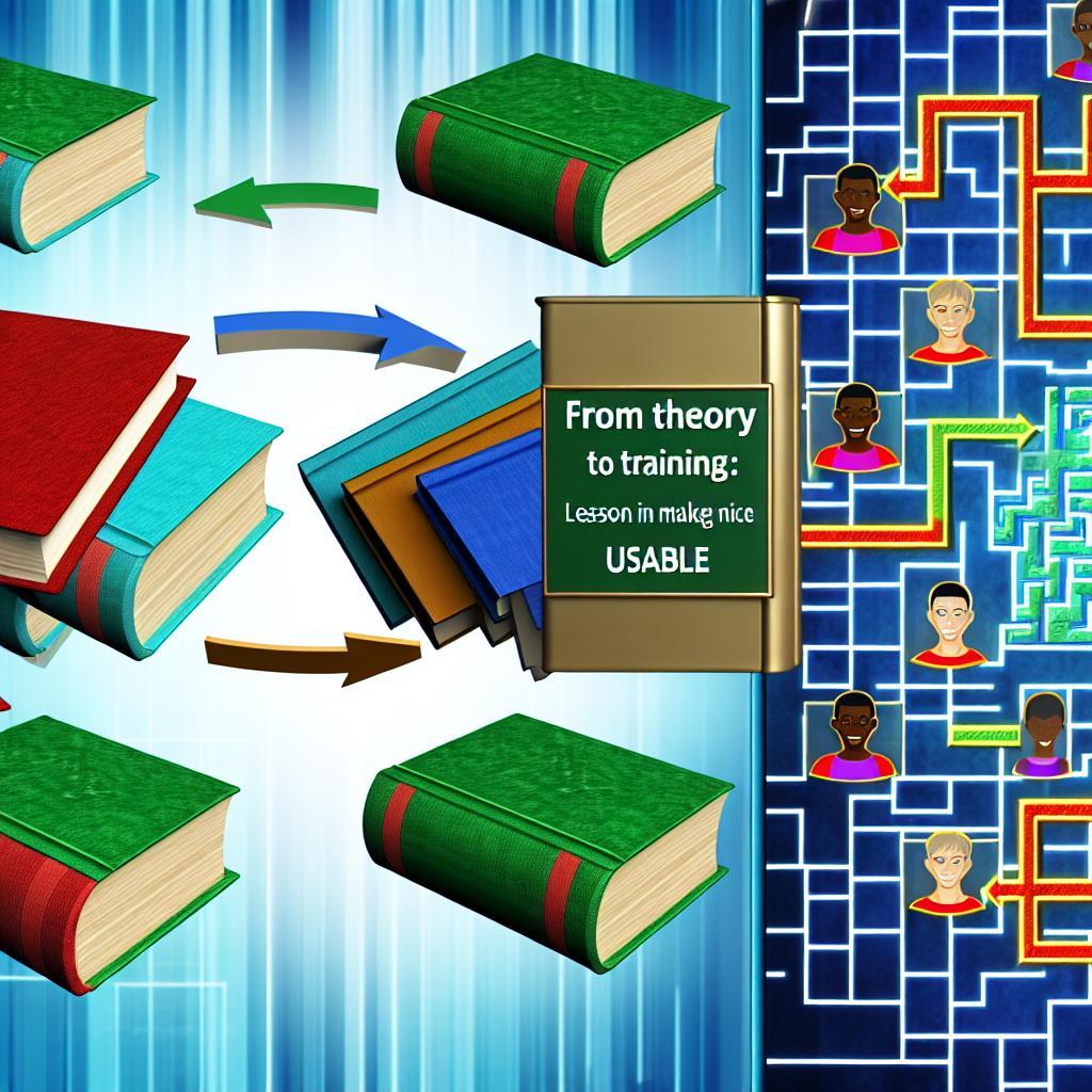 From theory to training: Lessons in making NICE usable