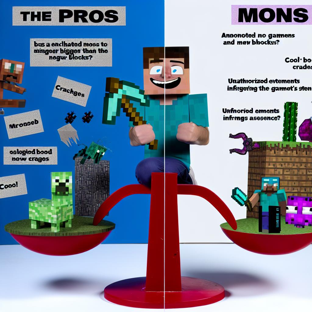 Pros and Cons⁢ of Using Minecraft Mods
